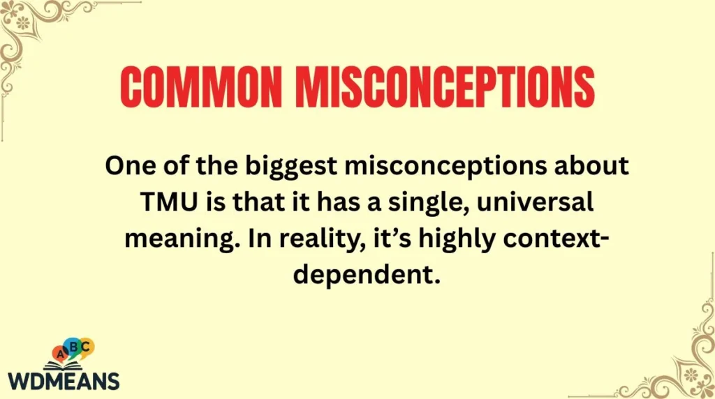 Common Misconceptions