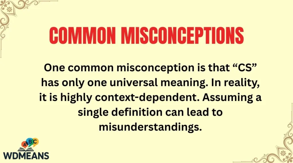Common Misconceptions