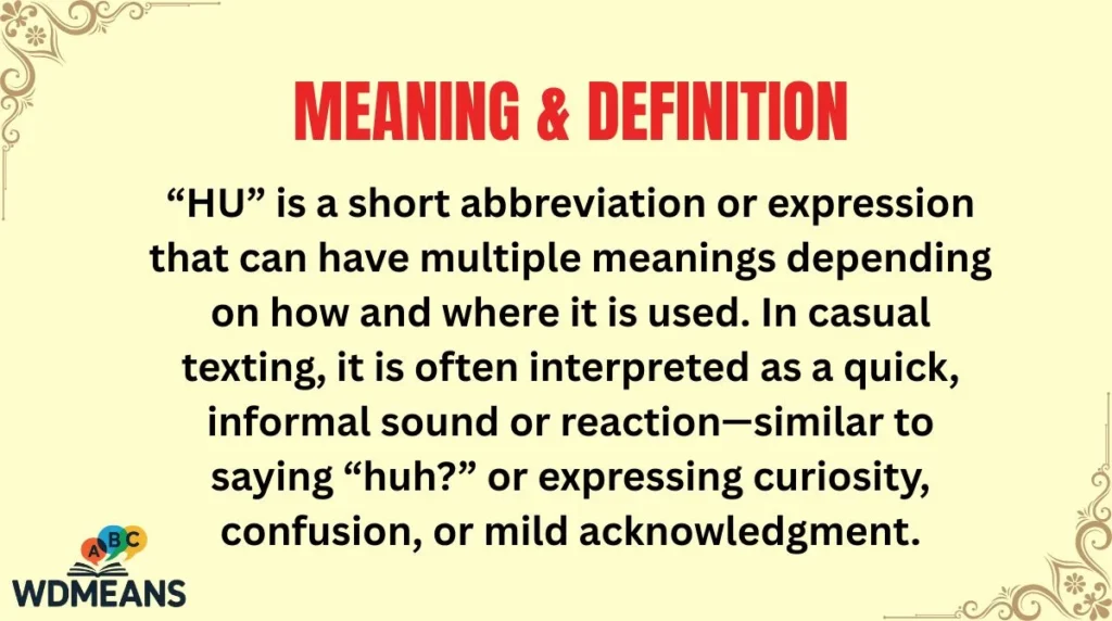 Meaning & Definition