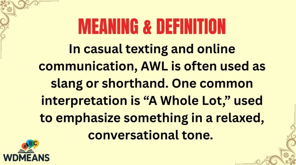 Meaning & Definition