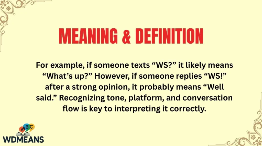 Meaning & Definition
