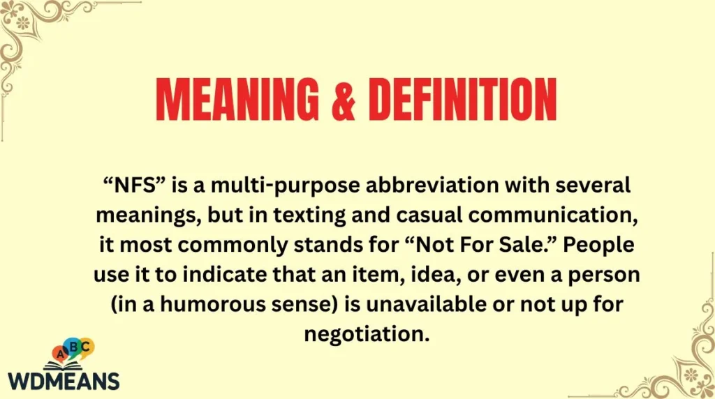 Meaning & Definition