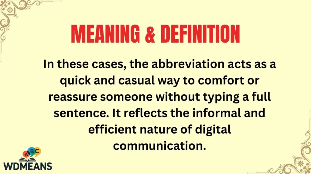 Meaning & Definition