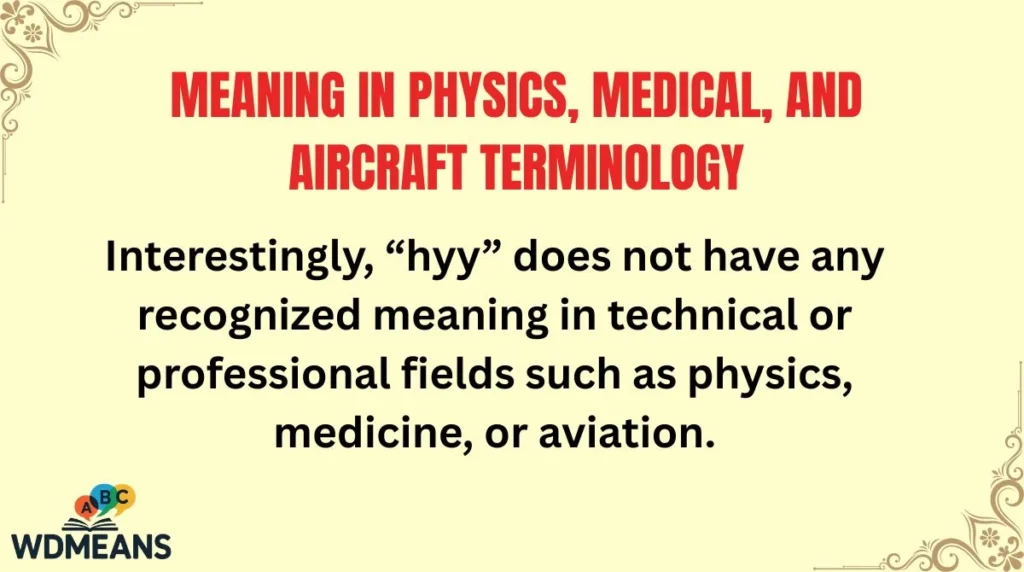 Meaning in Physics, Medical, and Aircraft Terminology