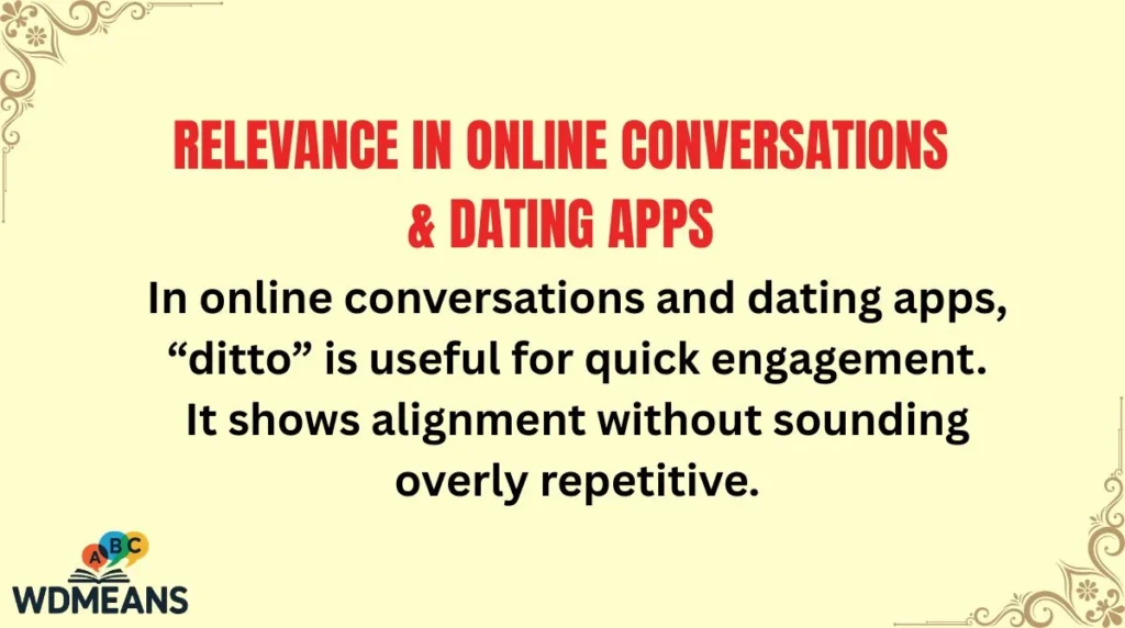 Relevance in Online Conversations & Dating Apps
