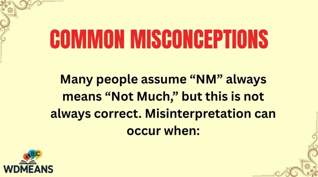 Common Misconceptions