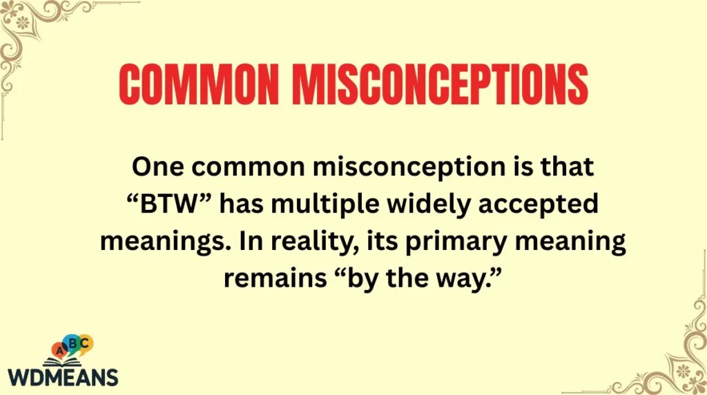 Common Misconceptions