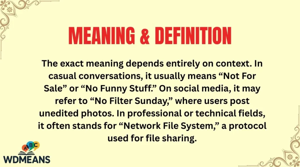 Meaning & Definition