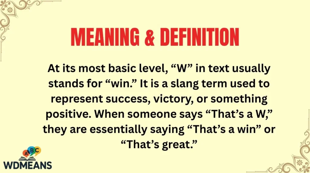 Meaning & Definition