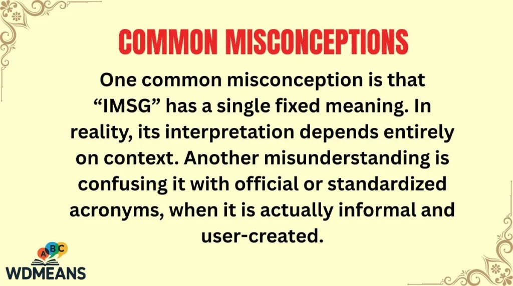 Common Misconceptions
