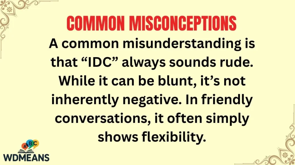 Common Misconceptions