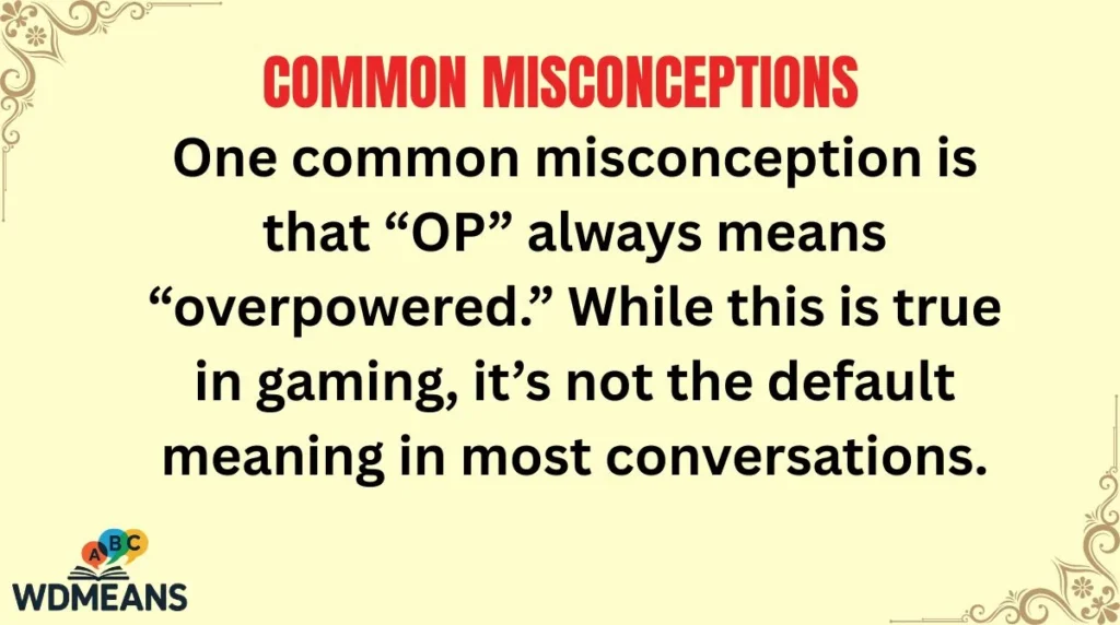 Common Misconceptions