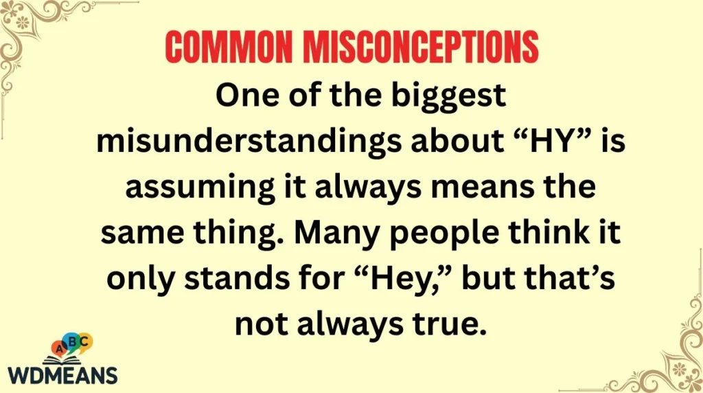 Common Misconceptions
