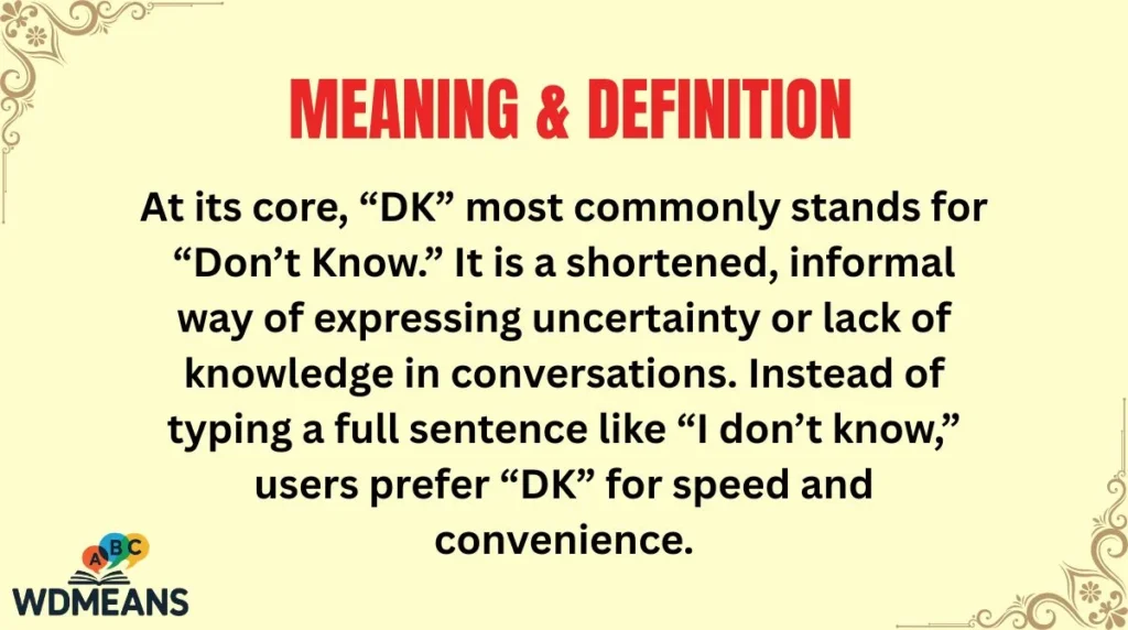Meaning & Definition