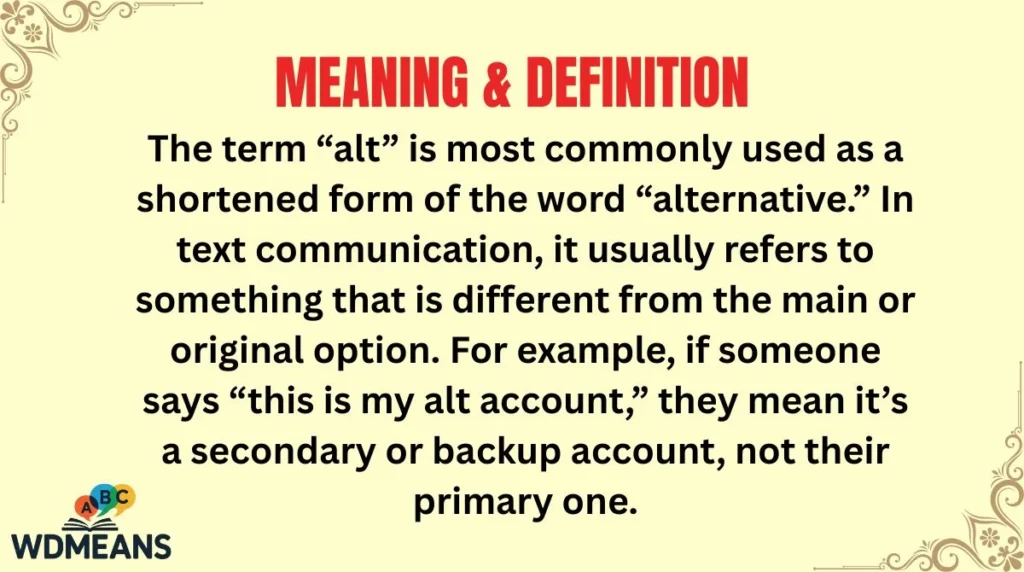Meaning & Definition