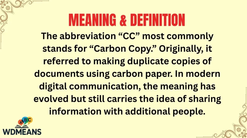 Meaning & Definition