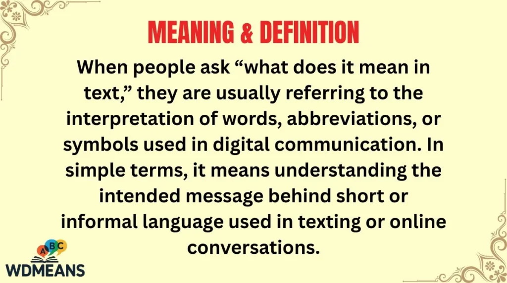 Meaning & Definition