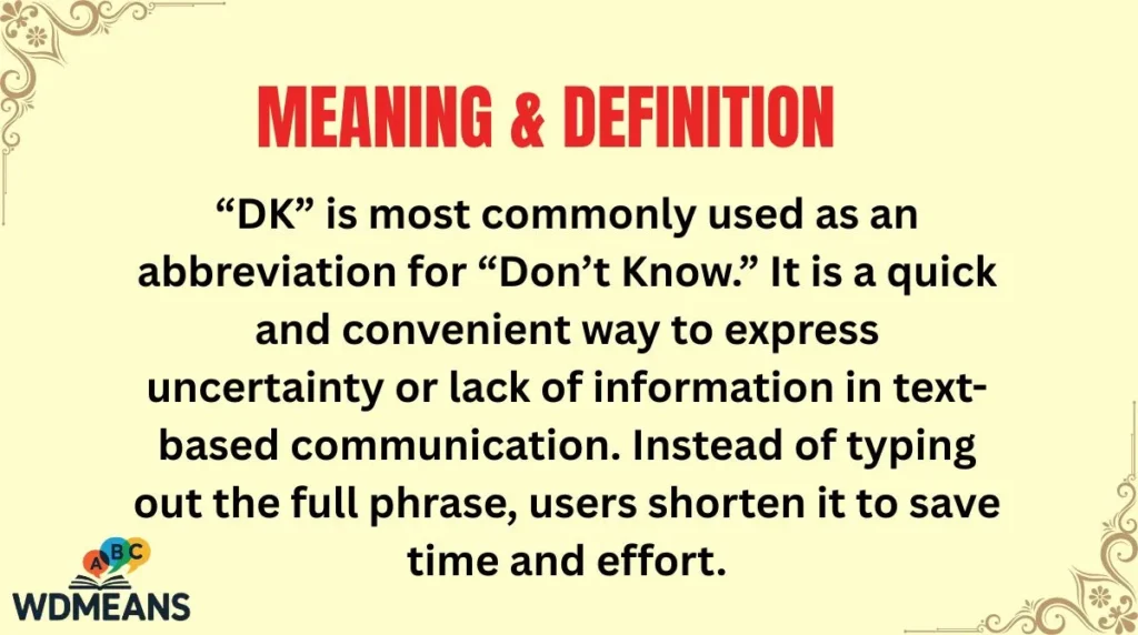 Meaning & Definition