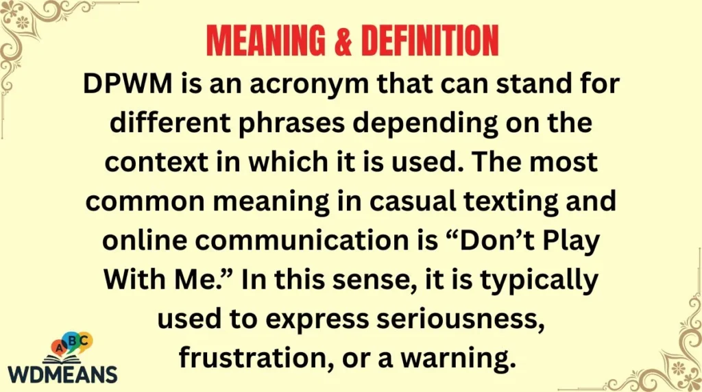 Meaning & Definition