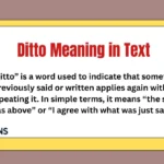 Ditto Meaning in Text