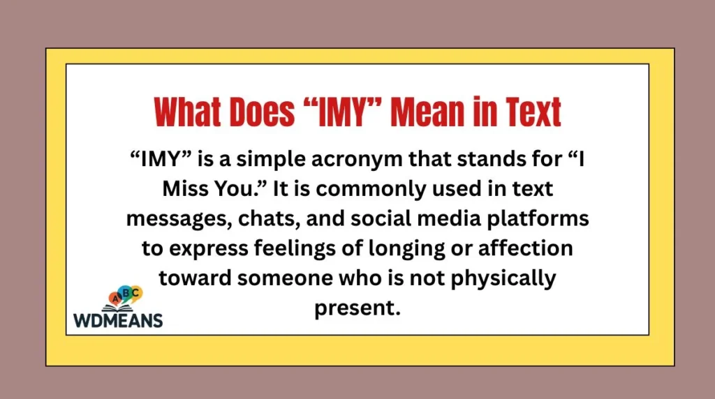 What Does “IMY” Mean in Text