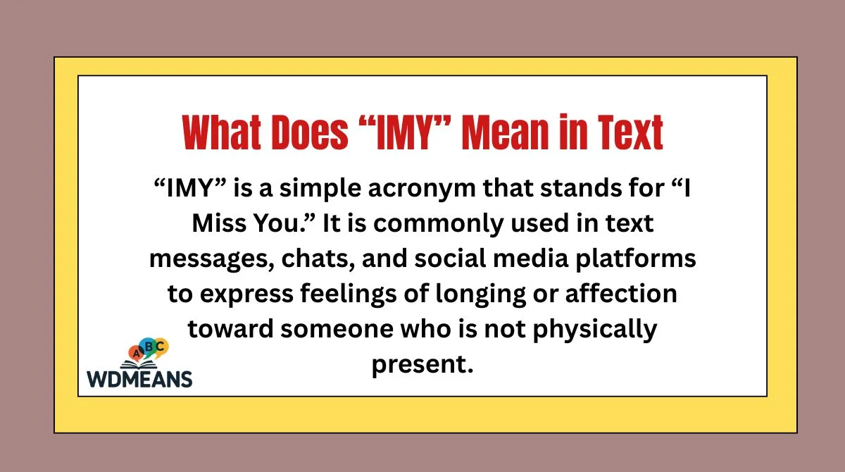 What Does “IMY” Mean in Text