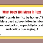 What Does TBH Mean in Text