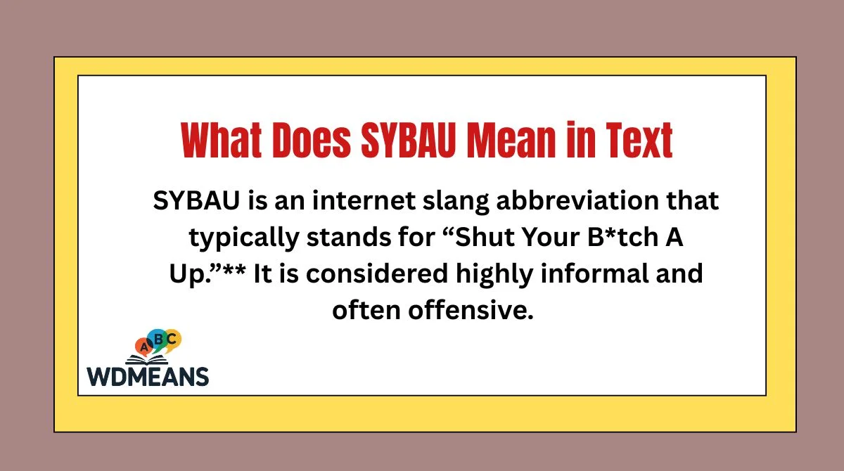 What Does SYBAU Mean in Text