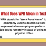 What Does WFH Mean in Text