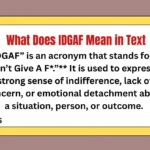 What Does IDGAF Mean in Text
