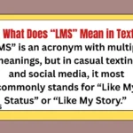 What Does “LMS” Mean in Text