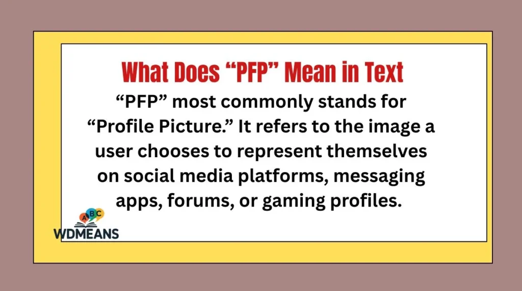 What Does “PFP” Mean in Text