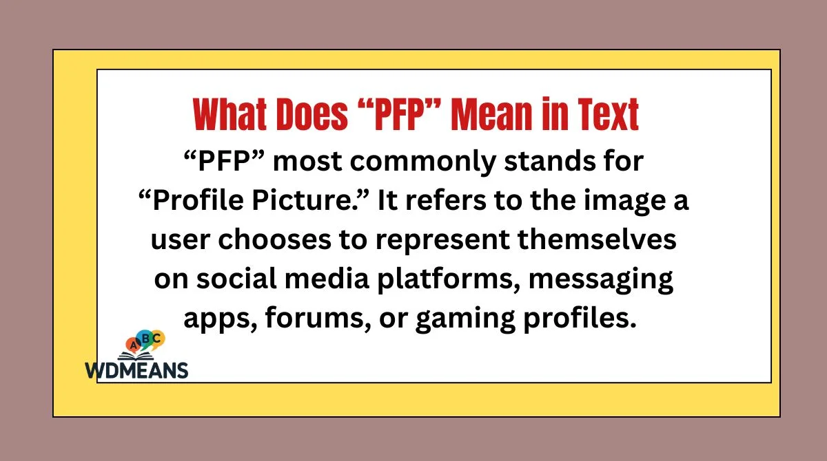 What Does “PFP” Mean in Text