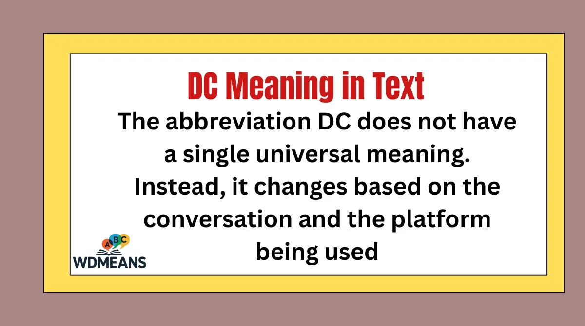 DC Meaning in Text