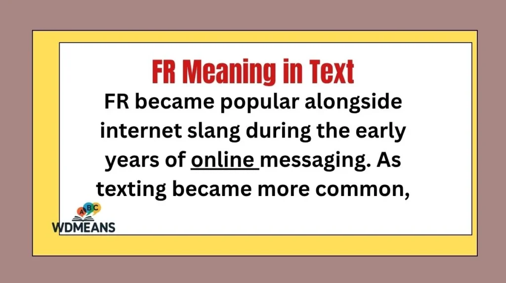 FR Meaning in Text
