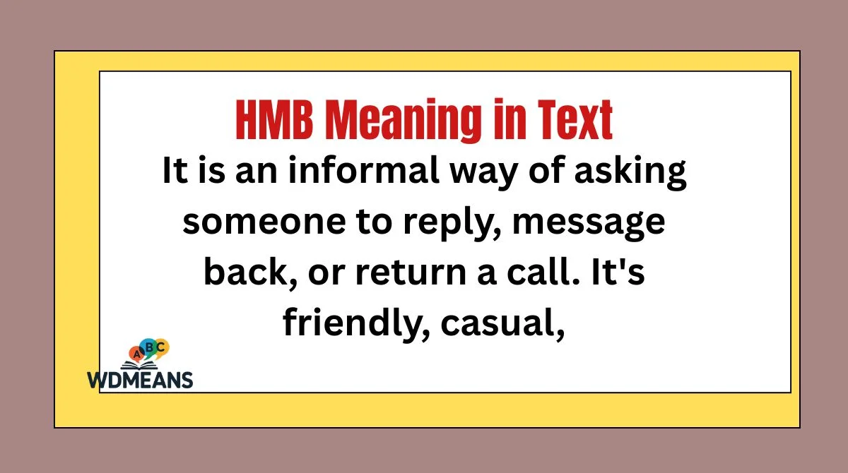 HMB Meaning in Text