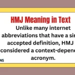 HMJ Meaning in Text