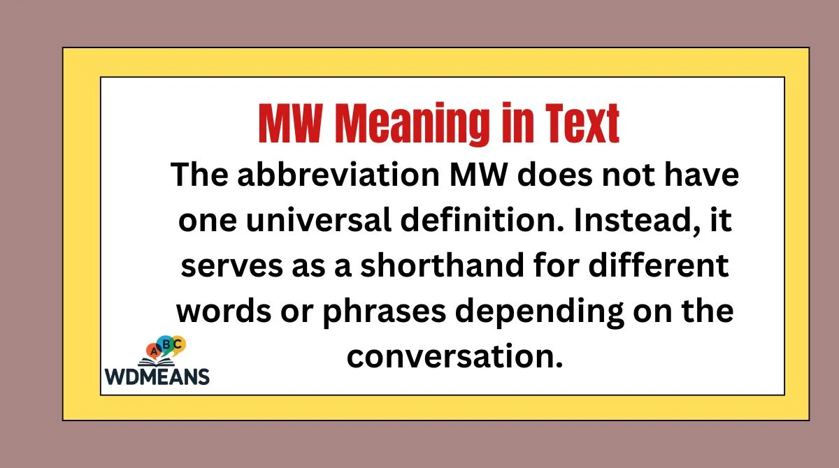 MW Meaning in Text