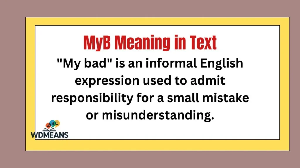 MyB Meaning in Text