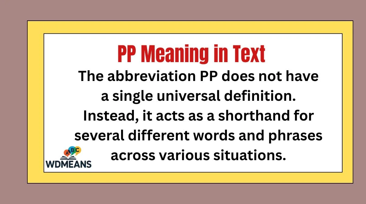 PP Meaning in Text