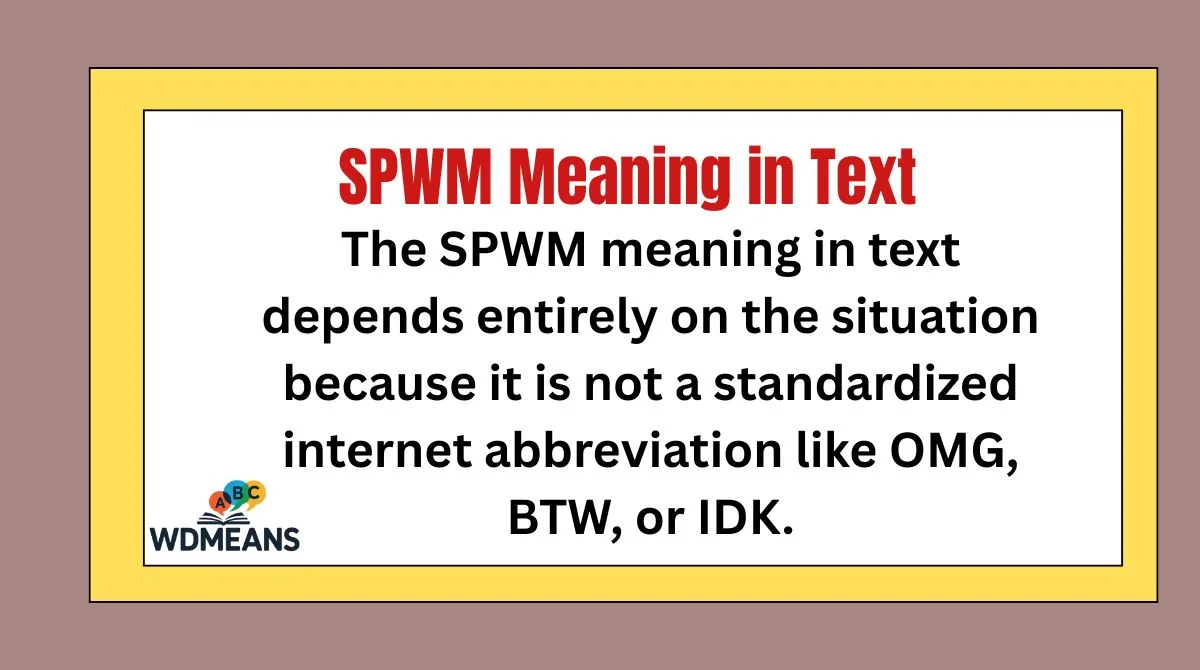 SPWM Meaning in Text