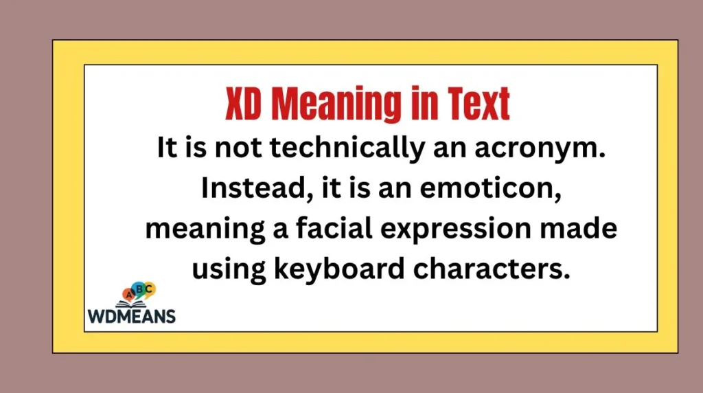 XD Meaning in Text